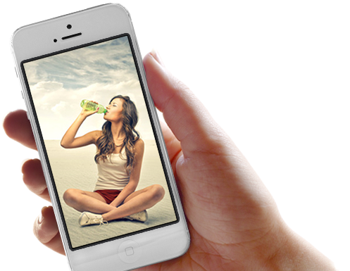 phone in a hand